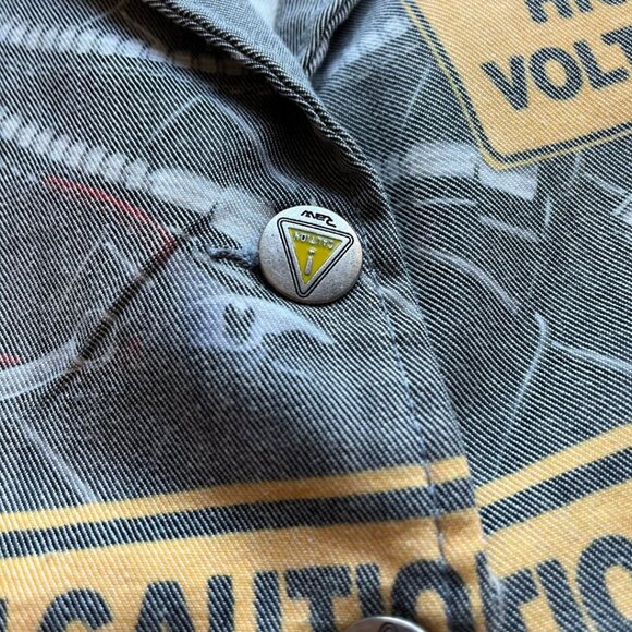 RAW WOMEN'S CUSTOM GRUNGE PATWORK GRAPHIC SLIM FIT JAKET - S - Picture 8 of 11